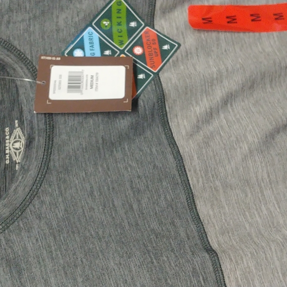 NWT G.H Bass & Co. Crew Neck Short Sleeve T-Shirt w/Moisture Wicking Size M Grey - Picture 4 of 6